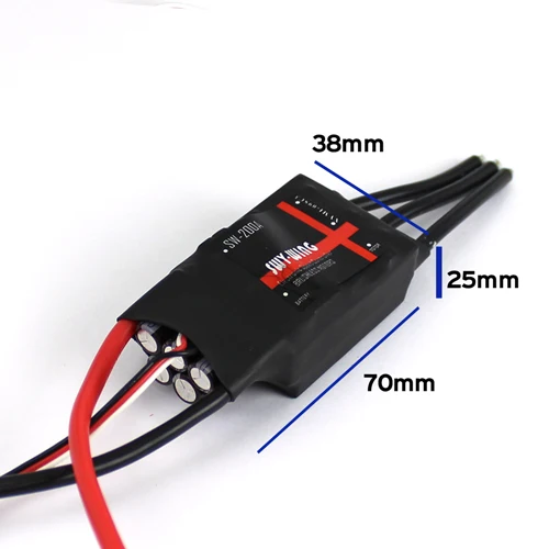 Skywing 200A бесщеточный ESC с 5В/3А BEC для самолета фиксированным крылом | Игрушки и хобби