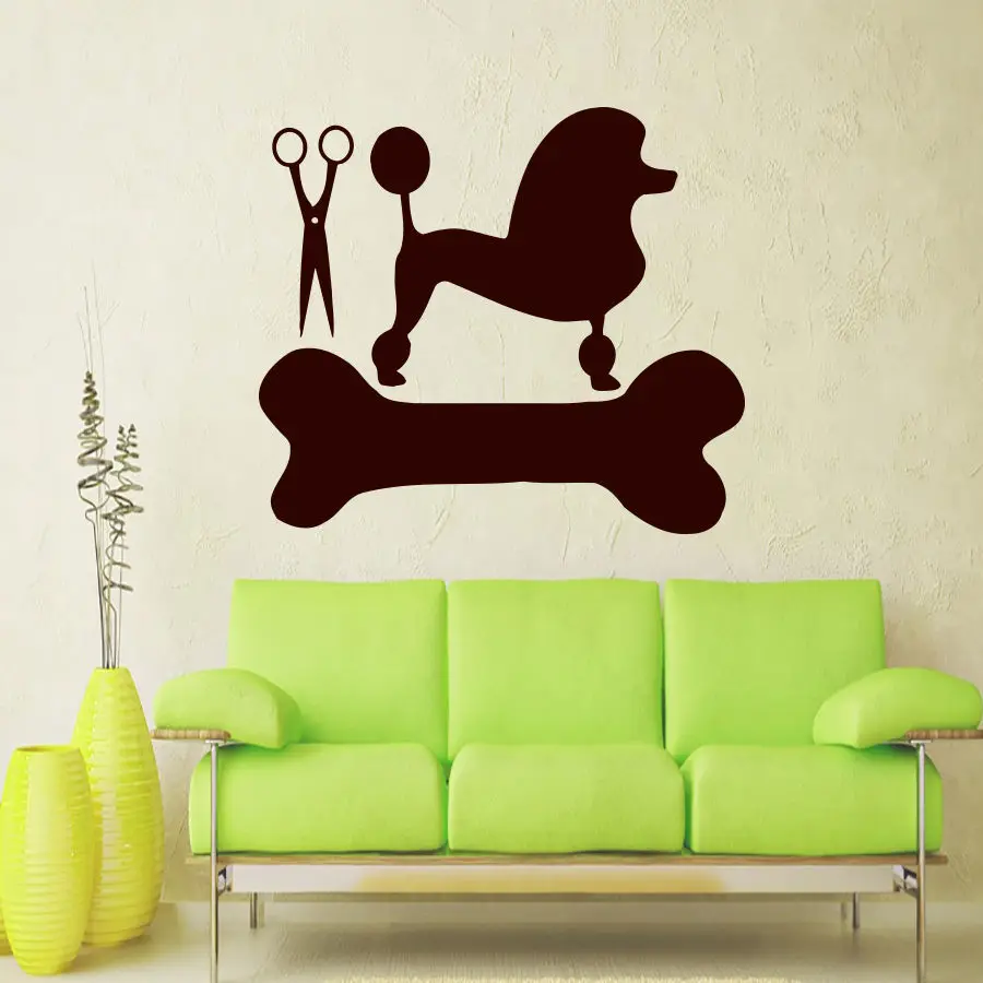 Wall Decals Dog Grooming Salon Decal Vinyl Sticker Pet Shop Home Decor