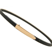 Candy Color Metal Buckle Thin belt classic wild female minimalist thin belt Straps Waistband Cummerbund For Apparel Accessories