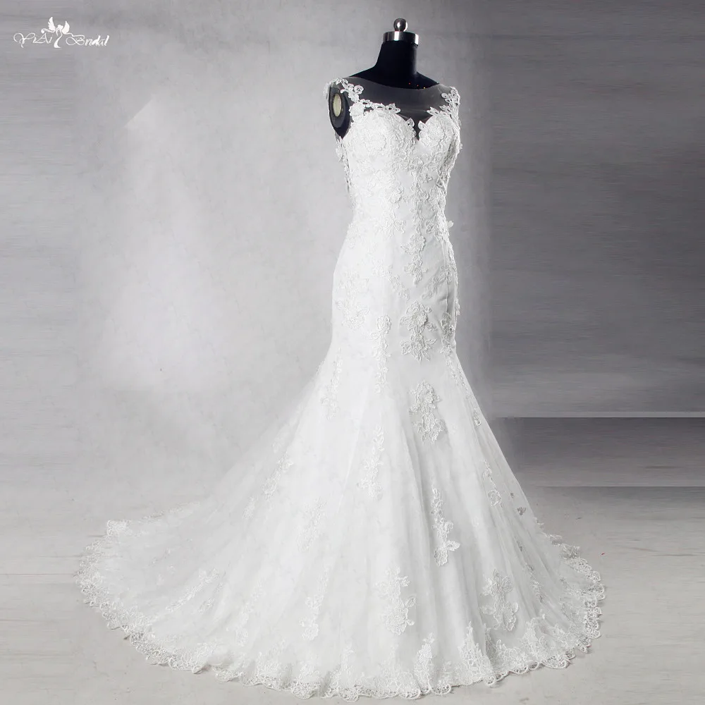 RSW995 кружевное свадебное платье-Русалка Vestido De Noiva Abito Da Sposa