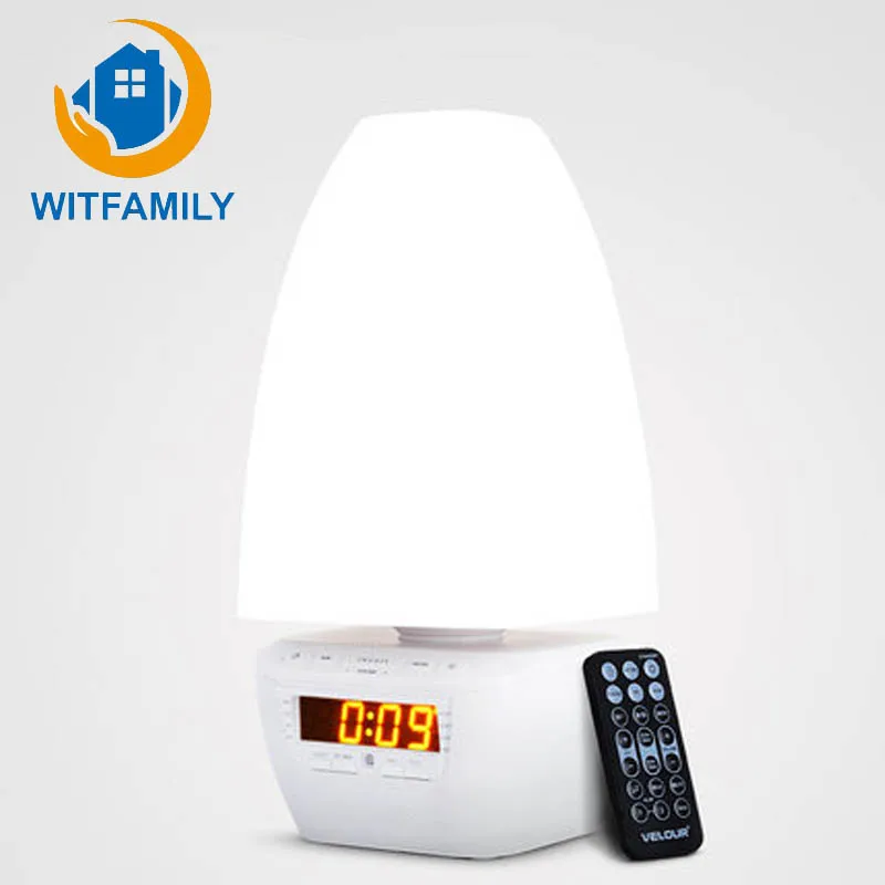 

Fashion Bluetooth Audio Speakers U Disk MP3 Music Alarm Clock Remote Control Remote Remote Control Intelligent Dual Alarm Clock
