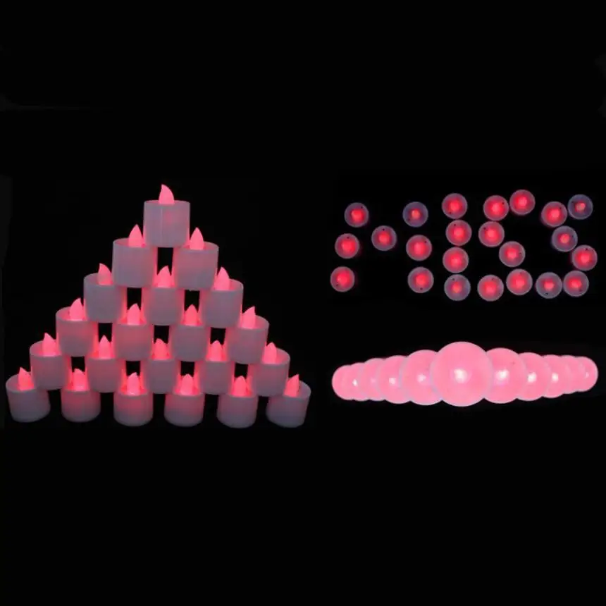 1 шт. мини красочные романтические электронные светодио дный светодиодные свечи для вечерние свадьбы Candels Детская безопасность украшения дома Лидер продаж 50 P