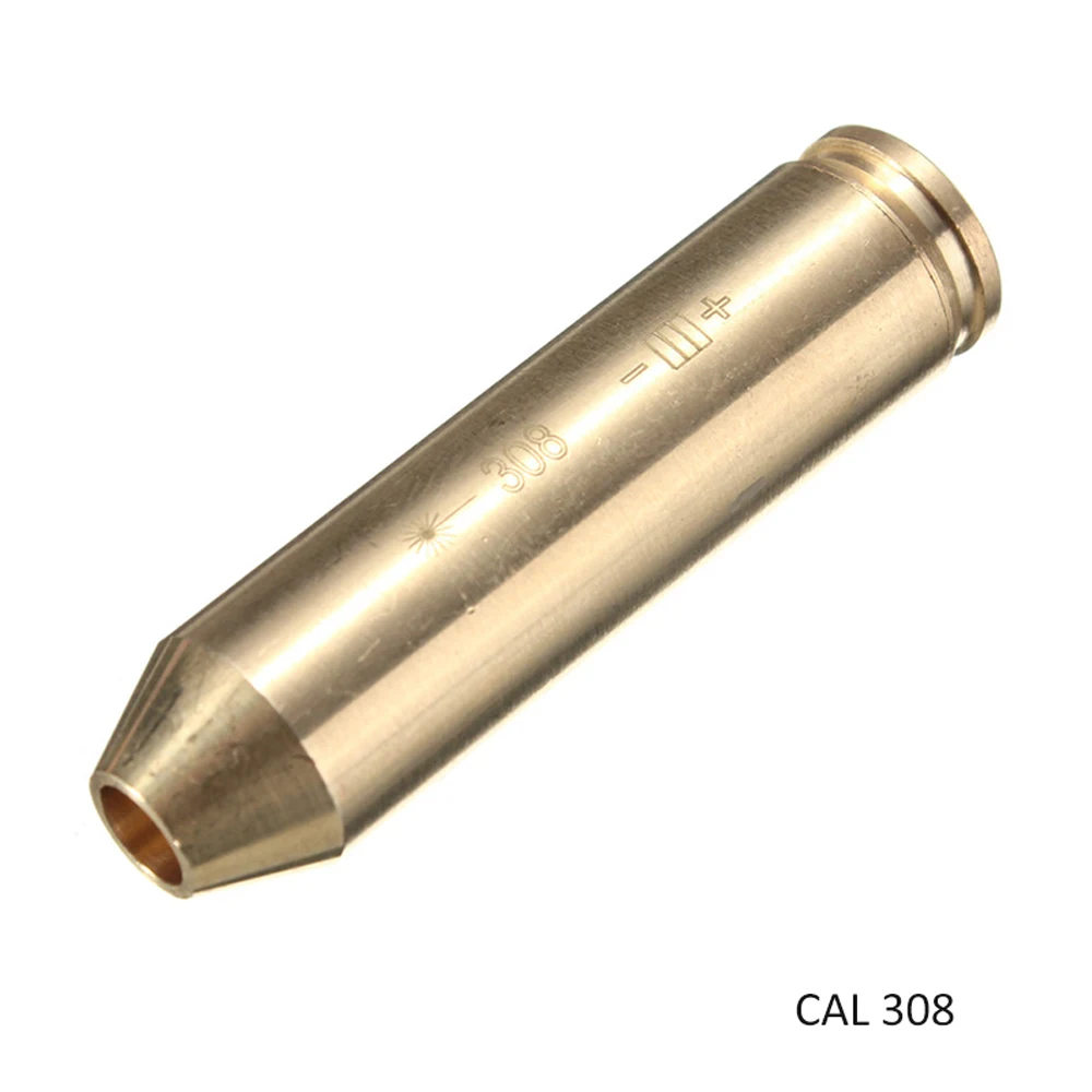 CAL 308 Принадлежности для охоты Boresight Red Dot лазерный прицел CAL 35 38 45 303 308. 223 20GA 30-300WIN 7,62X39 9 мм - Цвет: CAL 308
