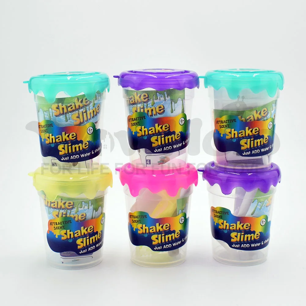 Free shipping Shake slime shaker slime 1 random color with confetti slime set slime toys (17)