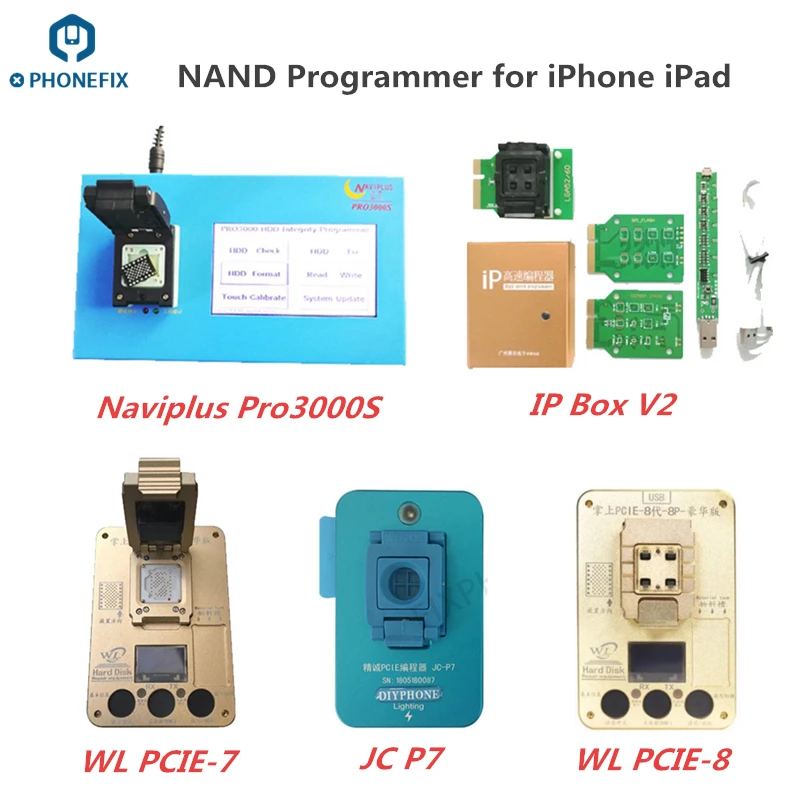 PHONEFIX WL PCIE NAND Programmer Naviplus Pro3000S IP Box 