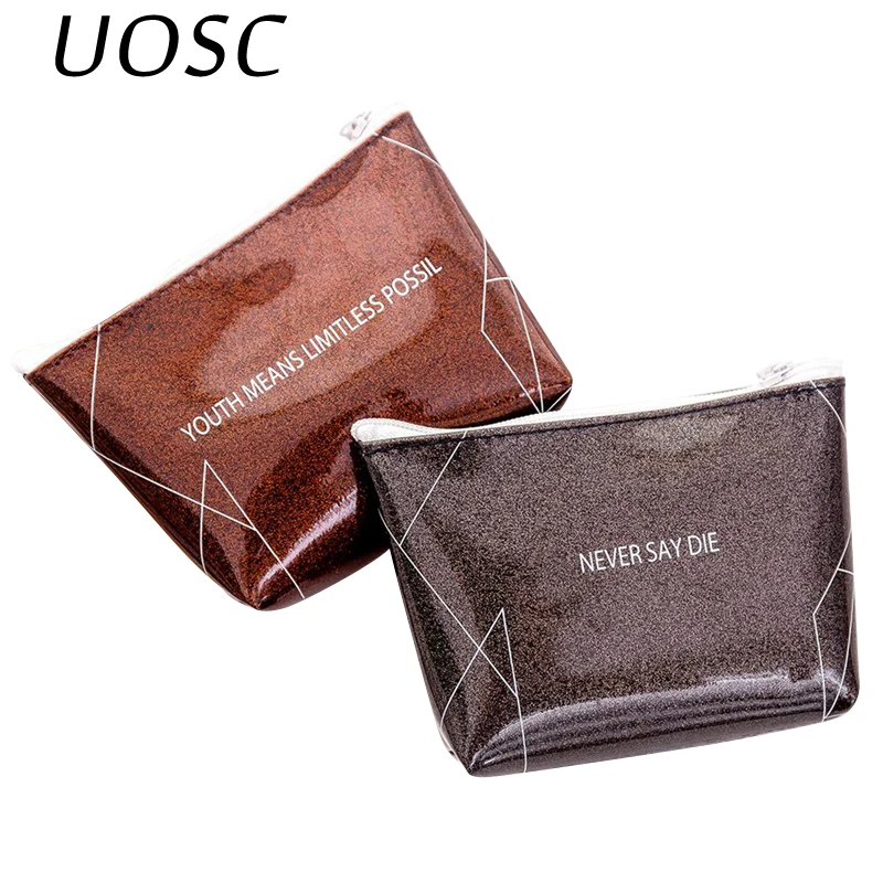 UOSC, модные женские кошельки на молнии с единорогом для девушек, мини кошелек для монет, прозрачная сумка для монет, Детский многофункциональный чехол Kawaii