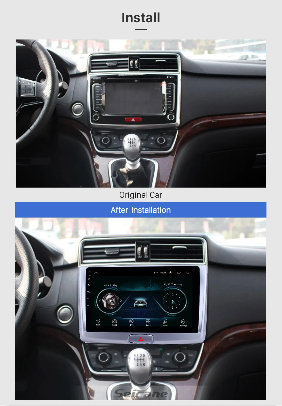 Best Seicane 10.1" Stereo Android 8.1 HD Car GPS for Great Wall Haval H6 2017 support Carplay DVR OBDII Rearcamera Multimedia player 3