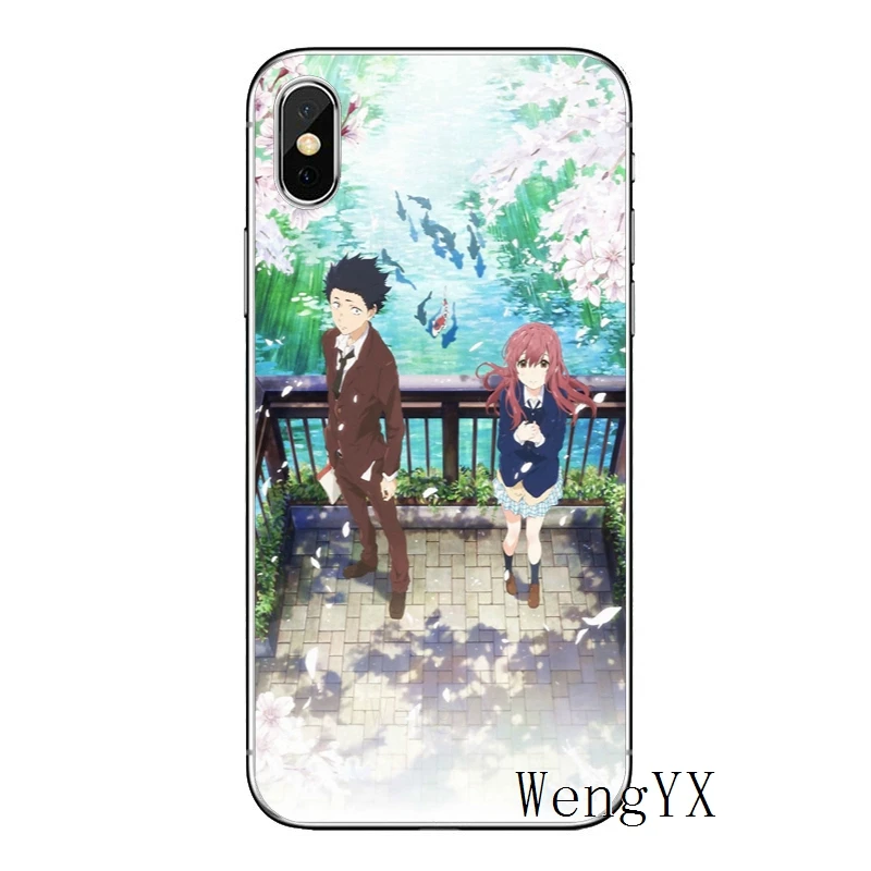 Аниме Silent Voice для iPhone X XR XS Max 8 7 plus 6s 6 plus SE 5S 5c 5 4S 4 iPod Touch чехол мягкий телефонные чехлы - Цвет: A-Silent-Voice-A-12