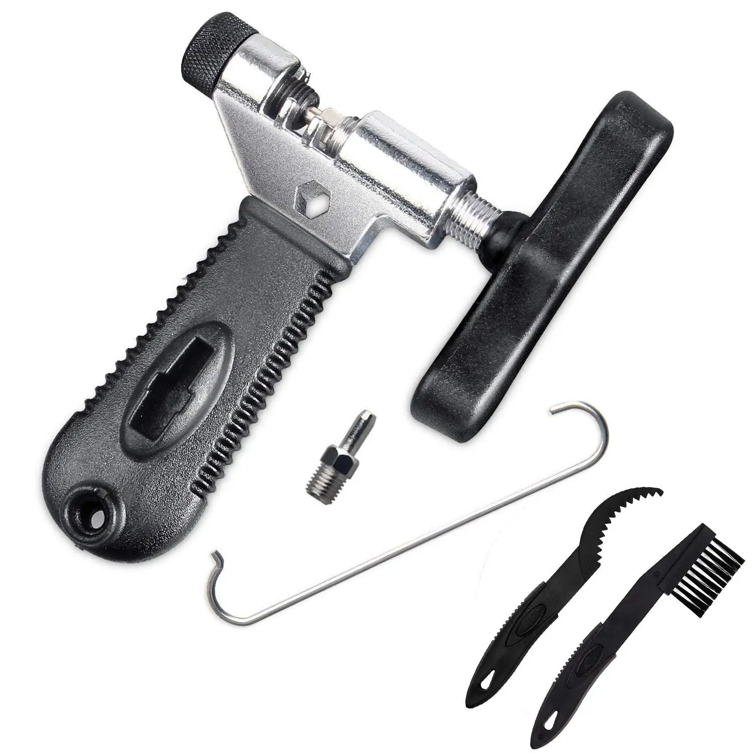 

ABGZ-Bike Chain Tool, Universal for 7 8 9 10 Speed Chain Link Repair Removal with Freewheel Cleaning Brush, Bicycle Chain Spli