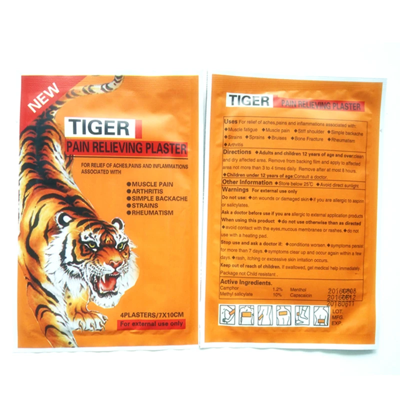 500 сумки = 2000 шт./лот китайская поставка новых продуктов пластырь Tiger Balm травяной мышцы обезболивающая повязка