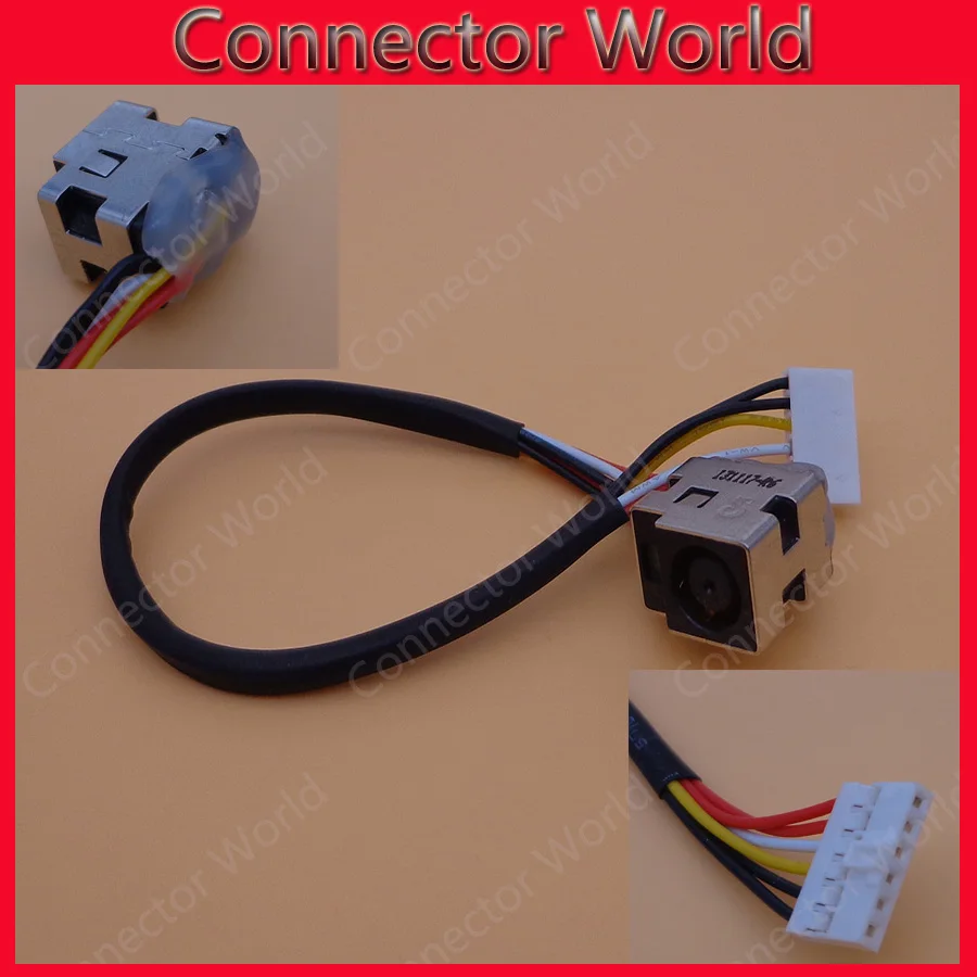 

10pcs/lot Brand New Laptop Power DC Jack For HP Pavilion DV5 DV6 DV7-2000 CQ61 CQ71 with Cable Power Head Power Connector
