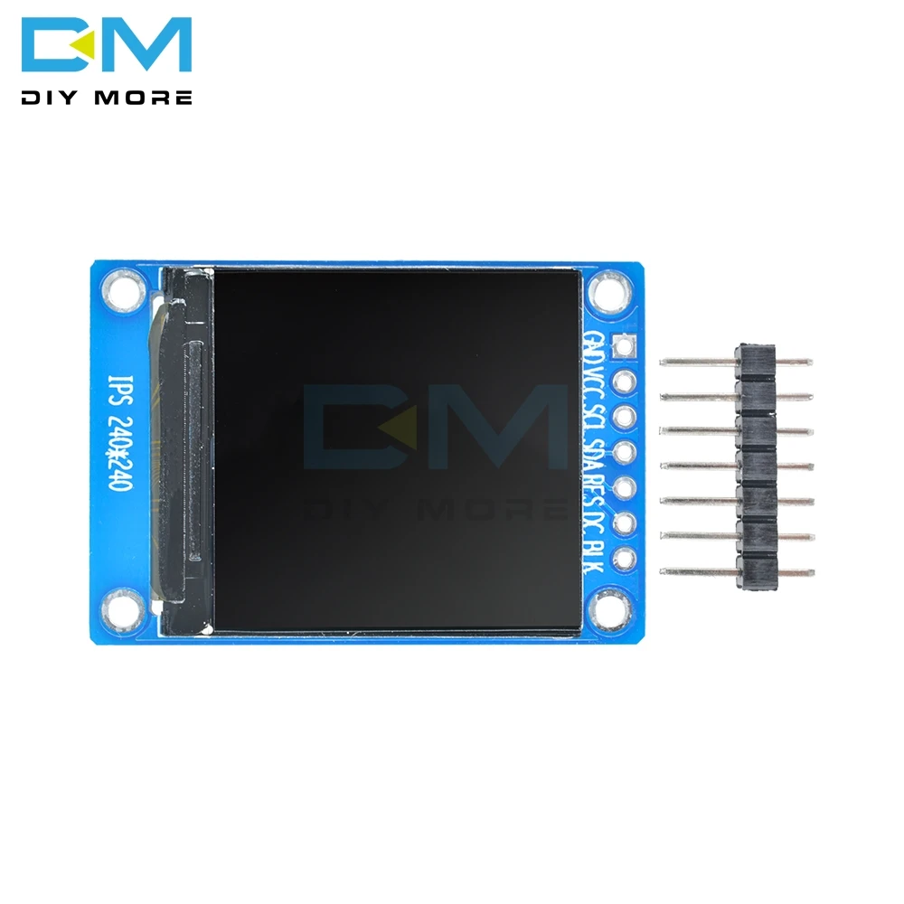 1.3 inch 7 pin IPS HD TFT ST7789 Drive IC 240*240 SPI Communication 3.3V Voltage 4Wire SPI Interface Full Color LCD OLED Display