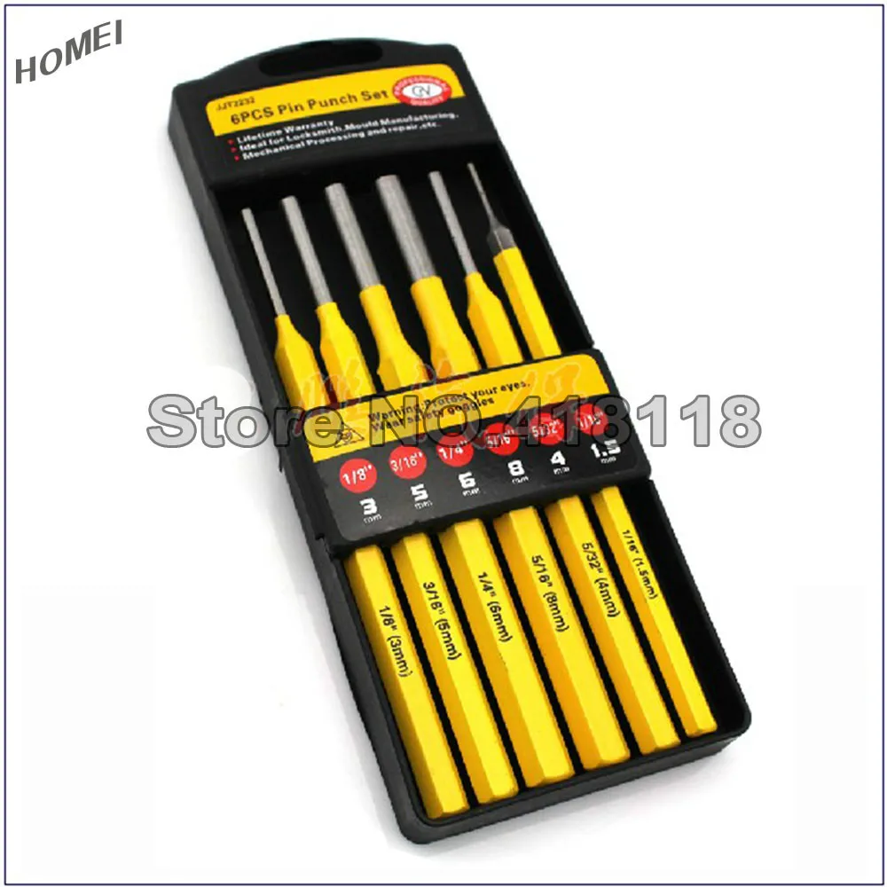 Набор перфораторов для дерева 6 шт. 150 мм set set punchset pins | Отзывы и видеообзор -32809540033