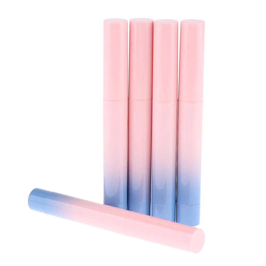 

5Pcs Empty Lipstick Tubes Lip Balm DIY Container Cosmetics Makeup Accessories