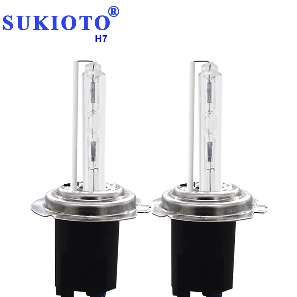SUKIOTO AC 35W HID Kit H7 hid xenon kit H7R metal H1 hid bulb 4300K 5000K 6000K 8000K H11 yellow HB3 HB4 hid Headlight car lamps 