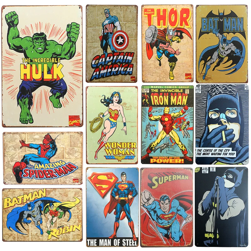 new superhero batman chic home bar vintage metal signs home decor vintage tin signs pub vintage - Metal Signs Home Decor new superhero batman chic home bar vintage metal signs home decor vintage tin signs pub vintage - Metal Signs Home Decor
