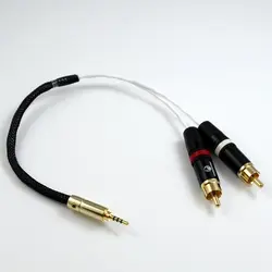 25 см TRRS 2.5 мм 2 RCA мужской аудио кабель адаптер для Astell & Kern AK240 AK380 AK320 DP-X1 fiiO