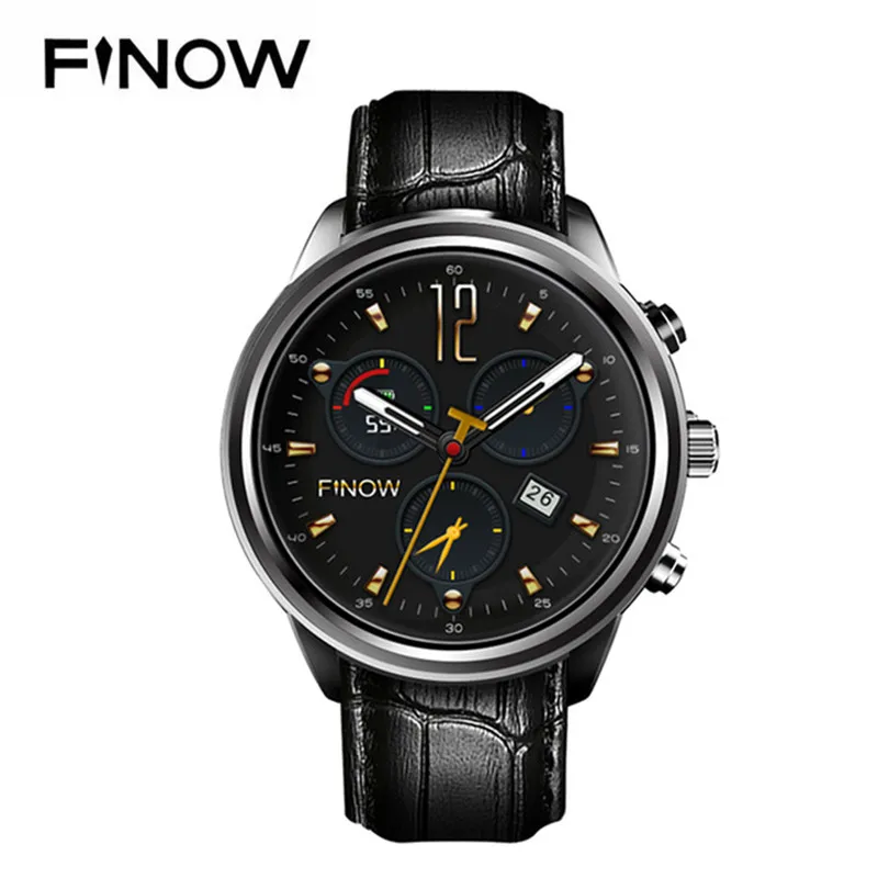 Finow X5 воздуха Смарт часы Для мужчин 3g с Bluetooth 4 ядра 2 ГБ + 16 Android 5 1 сердечного ритма