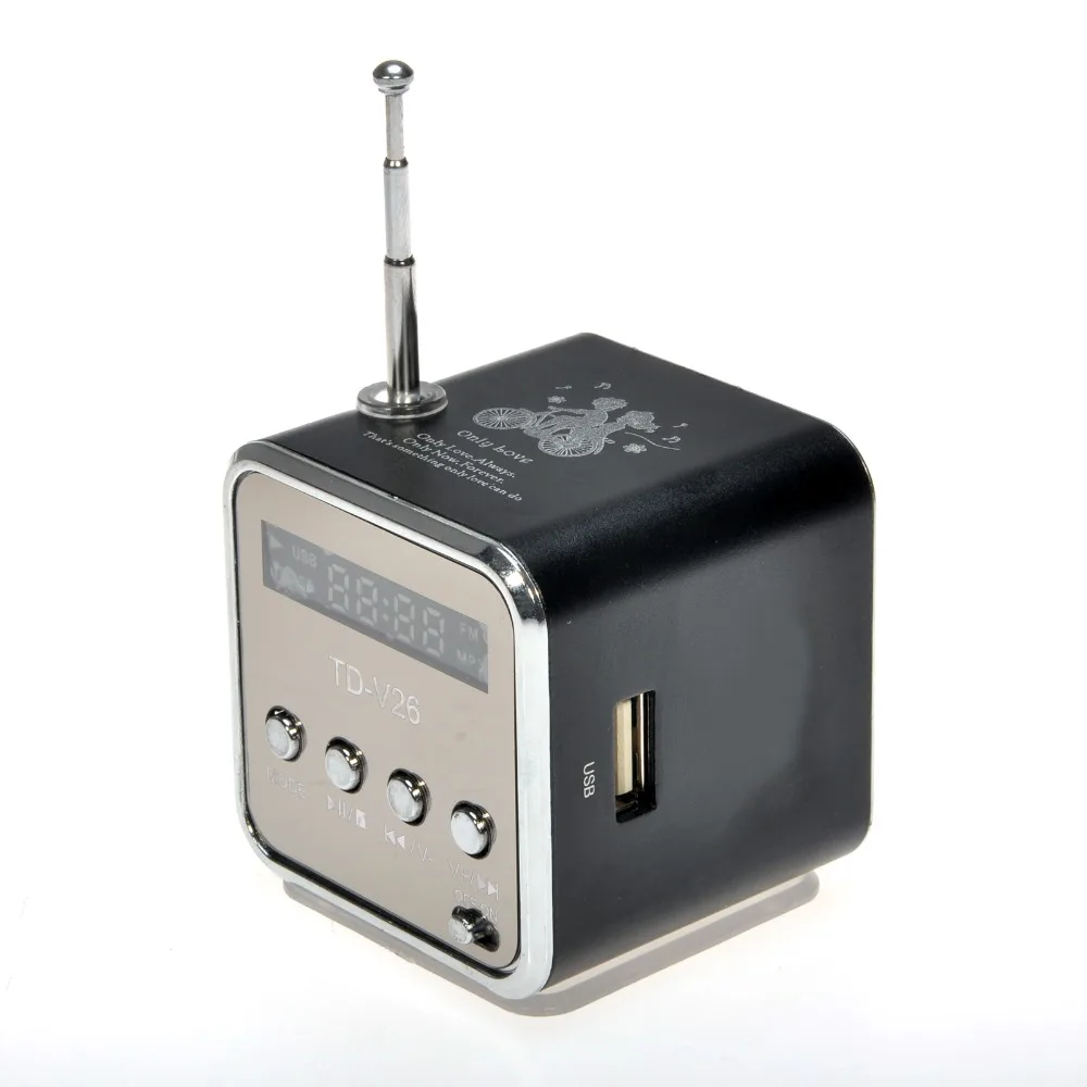 Портативный радиодинамик kebidu с ЖК дисплеем поддержка Micro SD/TF MP3 цифровой fm