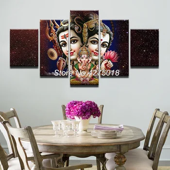 

DIY Diamond Painting Cross Stitch Kit Full Diamond Embroidery 5D Square Diamond Mosaic Home Decor Indian religious 5pcs ML250