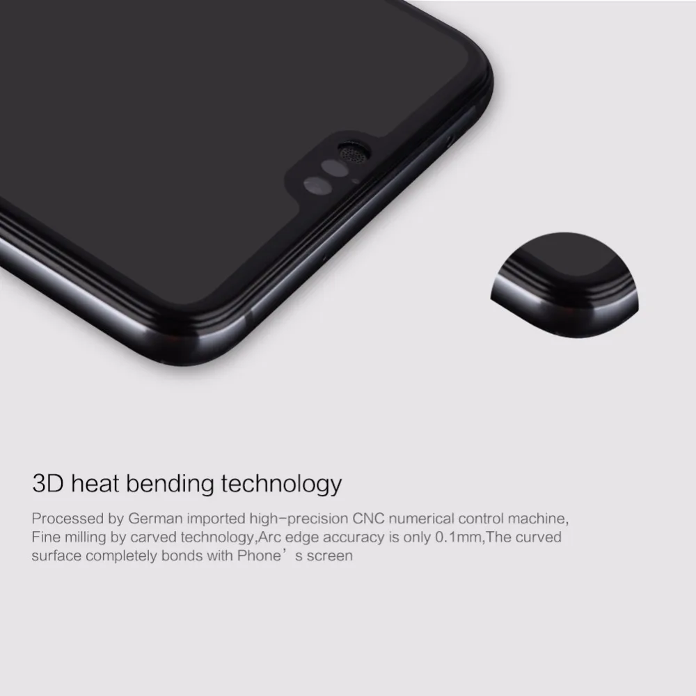 Nilkin для huawei P20 закаленное Стекло Экран Protector Nillkin 3D CP+ MAX полное покрытие Anti-Explosion Стекло фильм для huawei P20