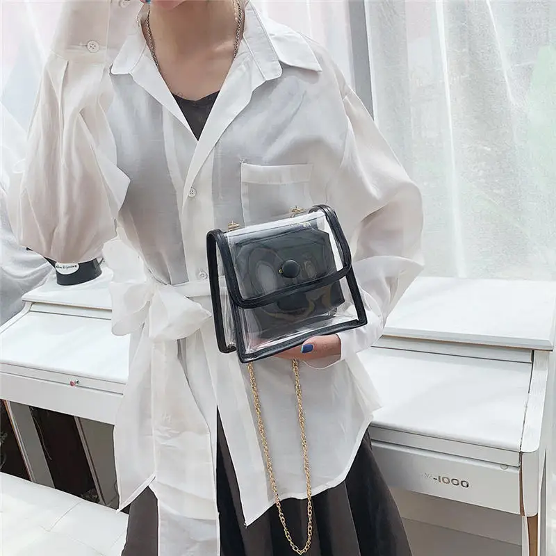 Transparent Simple Female Shoulder Bag Crossbody Bag for Women 2019 Messenger Bags women's bag bolsa feminina sac a main 30AP0410