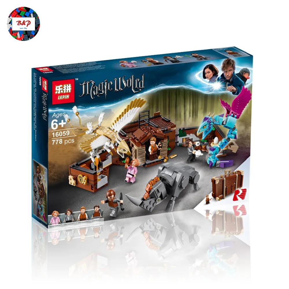 

Legoing Harry 75952 Potter Movie Series Magical Animal Set Building Blocks Bricks Toys For Children Kids Toys LEPIN 16059
