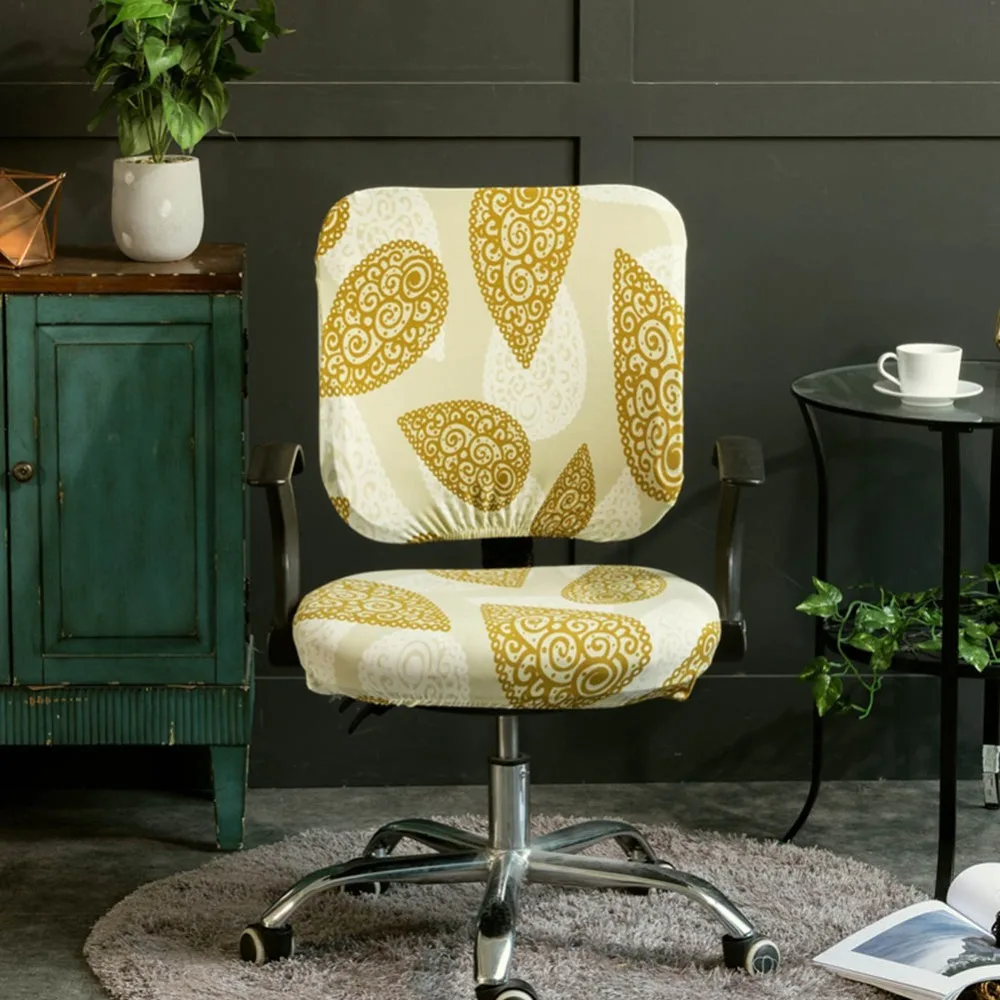 

Meijuner Modern Print Chair Cover Office Computer Polyester Chair Covers Elastic Universal Split Chair Cover For Home Decor Y363