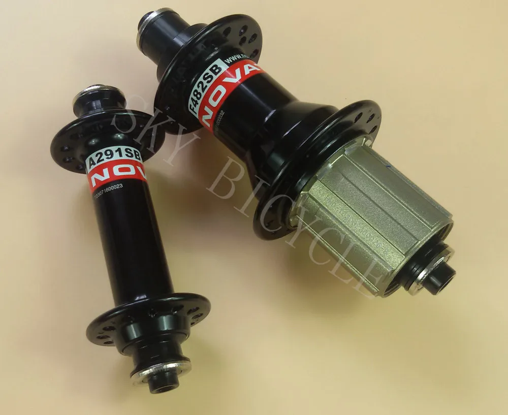 Novatec A291SB/F482SB road bike hub 20/24H black red white bearing hubs