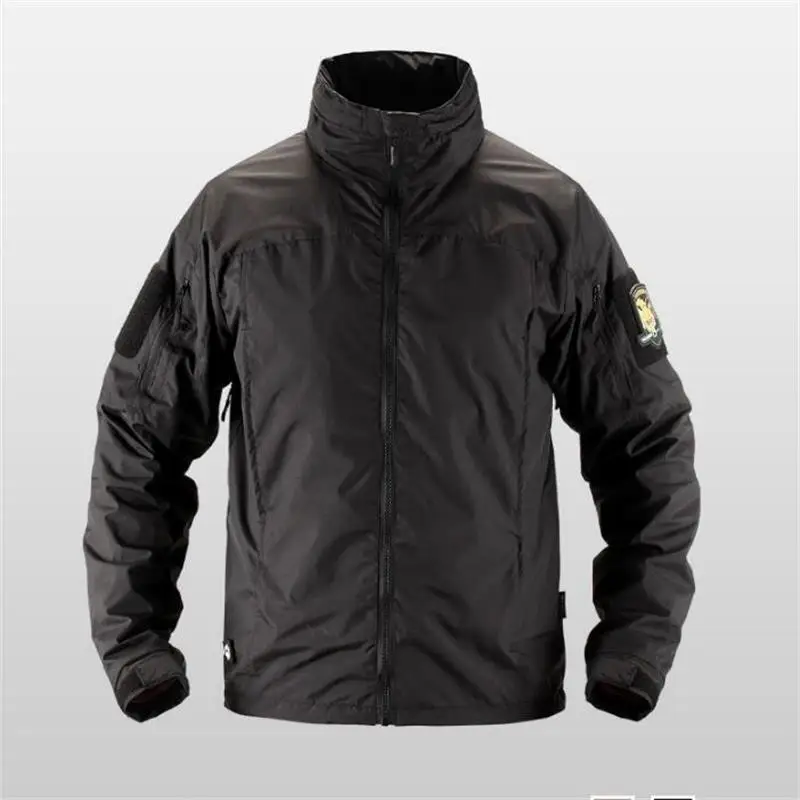 

Outdoor Men's Tactical Waterproof Windbreaker Military Jacket Camping Hiking Soft Combat Army Coat Outdoor Assaul City Clothes