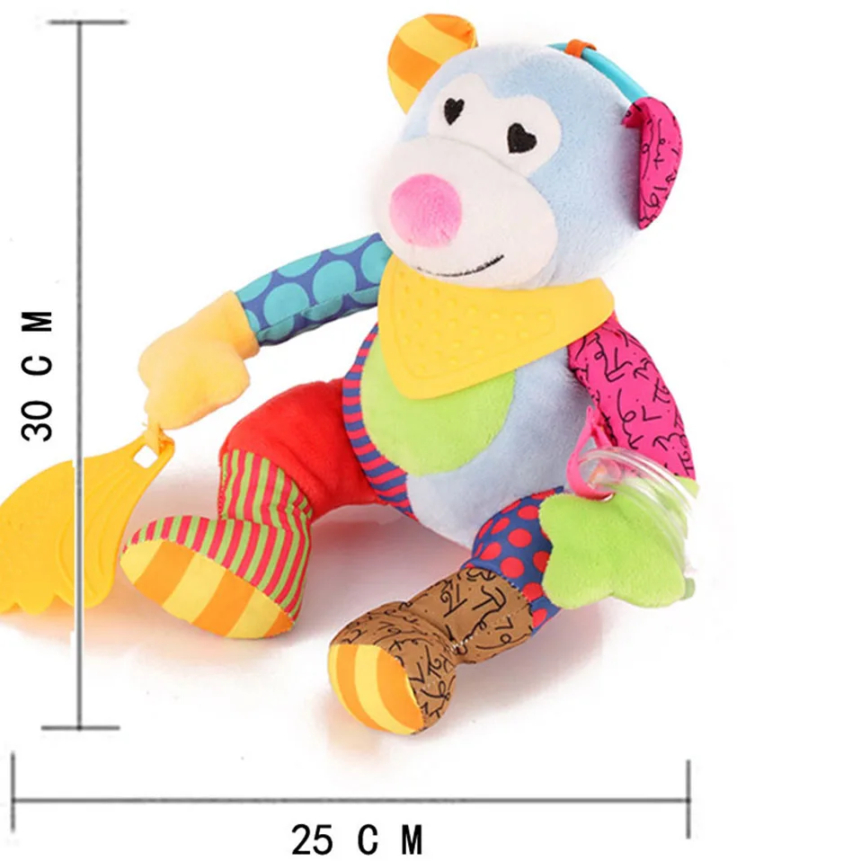 Brinquedos do Bebê Educativos para o Bebê Carrinho de Criança Presente para Crianças Mordedor Recheado Meses Brinquedos Recém-nascido Chocalhos Celulares Brinquedo Infantil 0 12 2 Mordedor recheado brinquedos do bebê 0 12