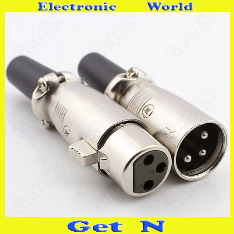 30pcs Japanese Style 3 Pole Male Cannon XLR Connector for Microphone Female Cannon Plugin