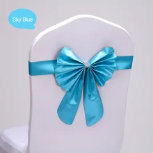 100 шт/партия синий/Серебряный 16 цветов прочный PU Кожаный ремешок стул, лента для гостиницы украшение для банкета сувенир для свадебной вечеринки