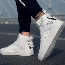 Мужская обувь с высоким берцем; весенние кроссовки; Новинка года; однотонные кроссовки на платформе; хлопковая ткань для шитья; большой размер 46