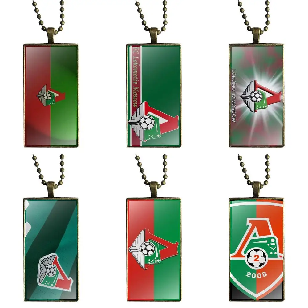 

Fashion Glass Cabochon Necklace With Women Statement Pendant Rectangle Necklaces Jewelry For Girls Wholesale Lokomotiv Moscow Fc