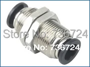 

PM 12mm air tube fitting, Pneumatic connector ,pneumatic plastic bulkhead fitting