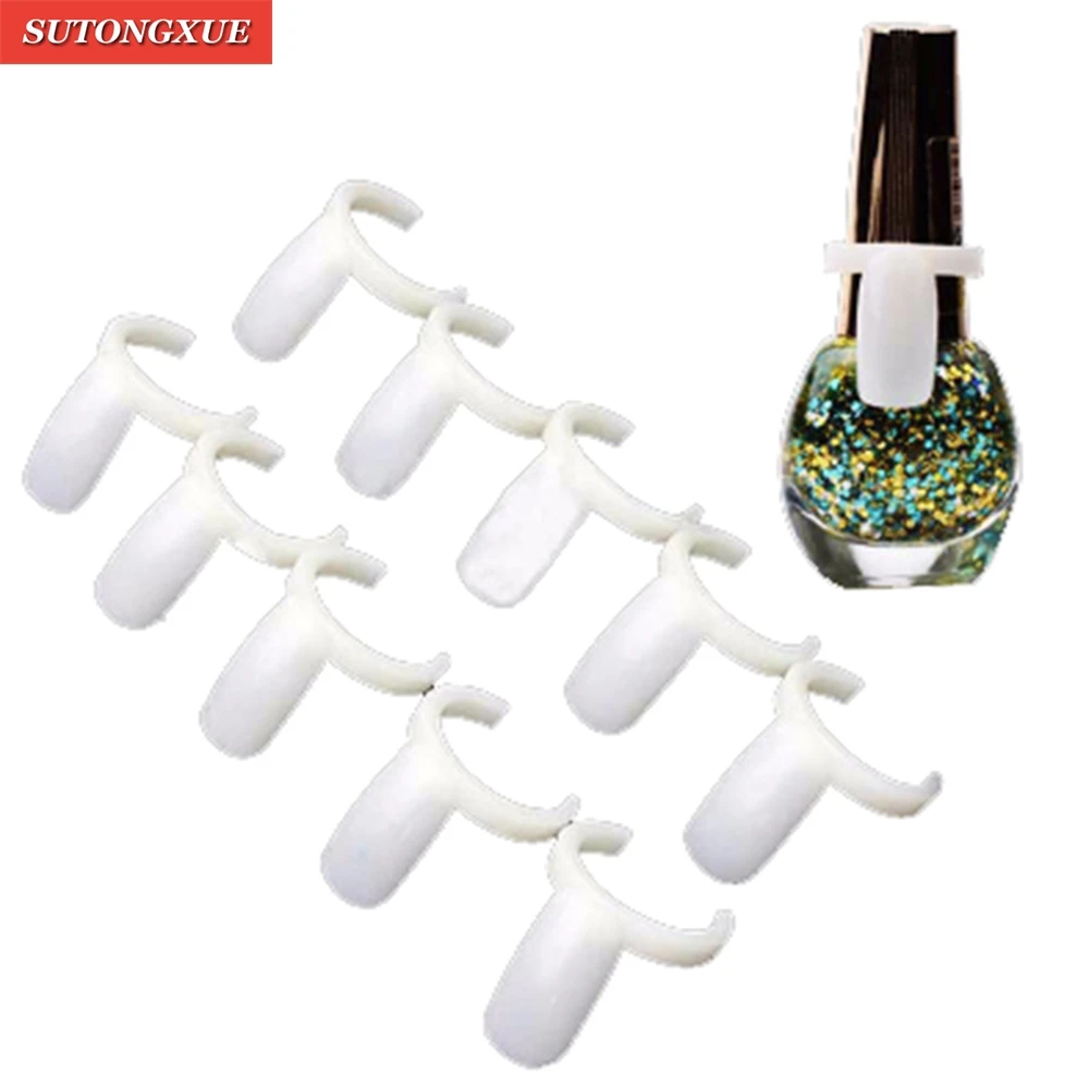 

50 Pcs Acyylic Full Nail Tips Polish UV Gel Color Display Nail Art Ring Style Nail Tips