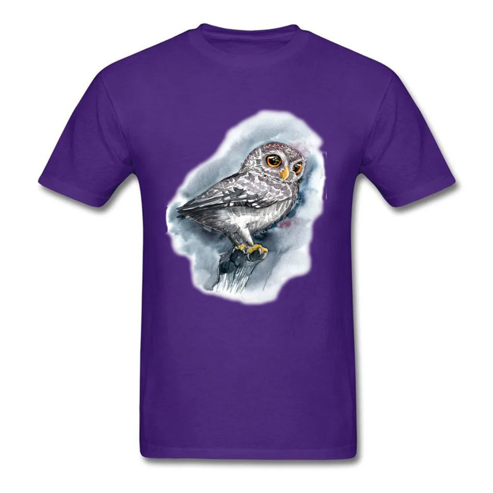 Watercolor Owl_purple