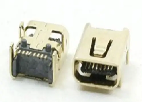 10 шт Mini USB 8 Pin SMT SMD гнездо разъема ПП 4 pin прямая ножка|Соединители| |