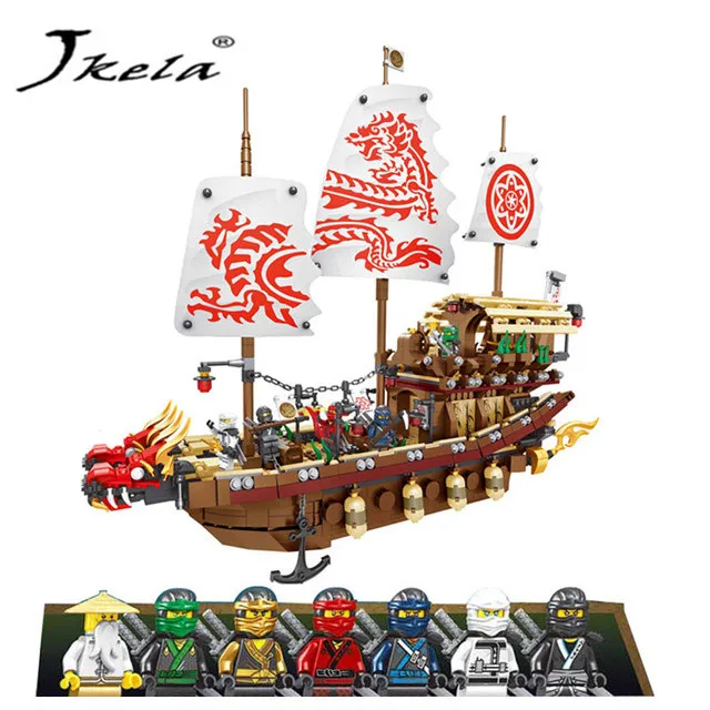 [Jkela] 2455pcs Ninja Final Fight Of Destiny\'s Bounty Building Block Compatible Legoingly Ninjaingly Brick Toys For Children