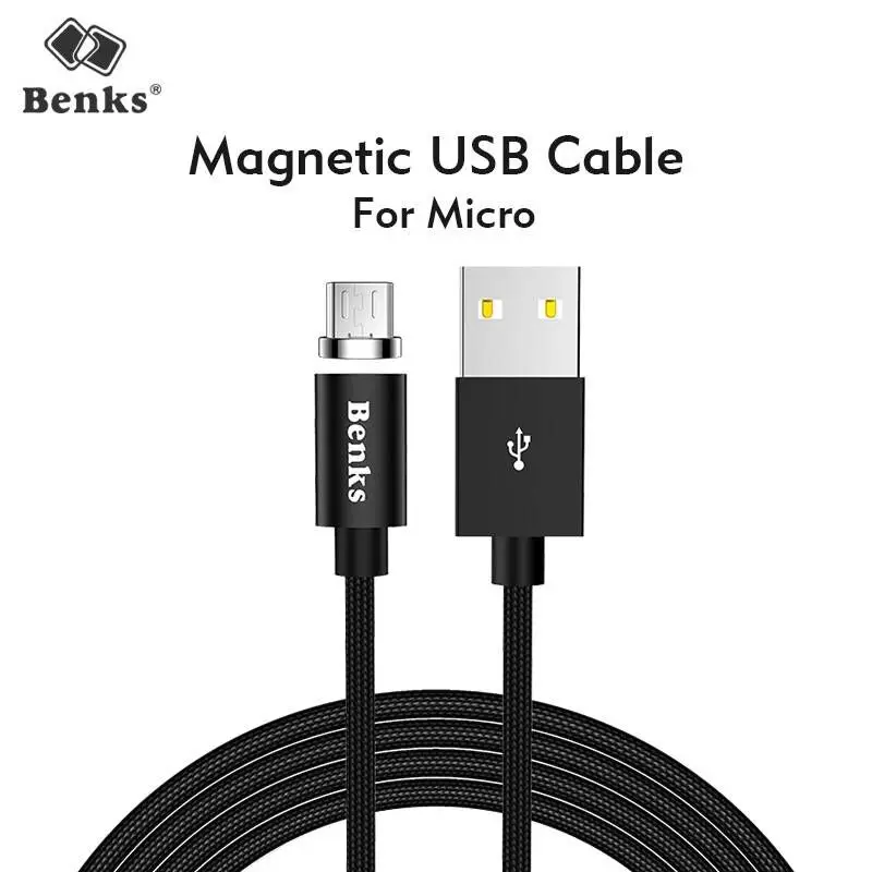 Benks Сильный магнитный Micro USB Android зарядный кабель для samsung Galaxy huawei Xiaomi