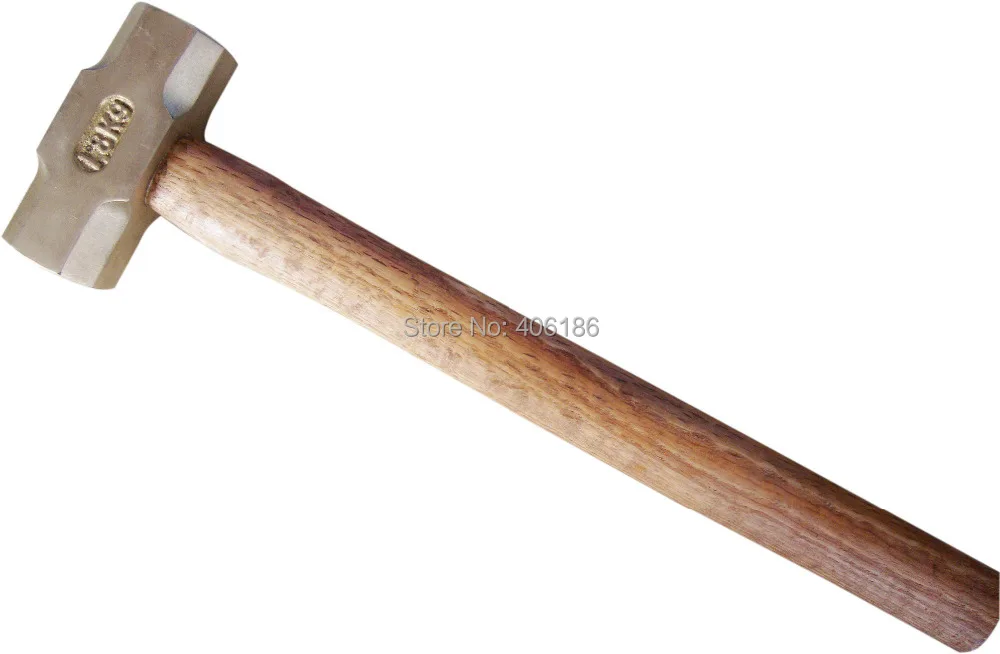 1.8kg/4lbs Copper Alloy Sledge Hammer,Aluminum bronze Hammer,Non sparking Safety Hand Toolin
