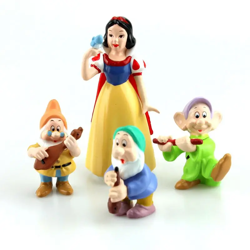 Игрушки из мультфильма Disney 8 шт./компл. 5 10 см Белоснежка и семь гномов ПВХ экшн