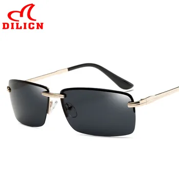 

Mens TAC Polarized Lens Driving Sunglasses Male Night Vision Driver Sun Glasses High Quality Vintage Rimless Eyewear