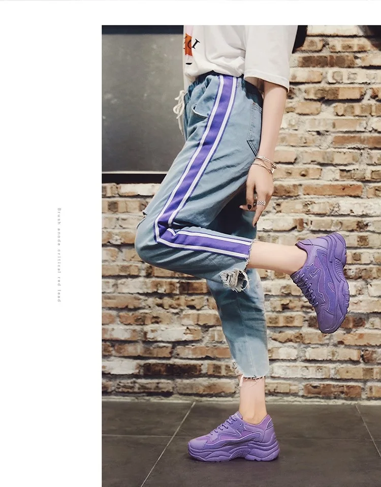 Мода Vrouwen платформа Schoenen Vrouwen массивные кроссовки со шнуровкой Roze Vulcaniseer Schoenen женские Vrouwelijke кроссовки Pap