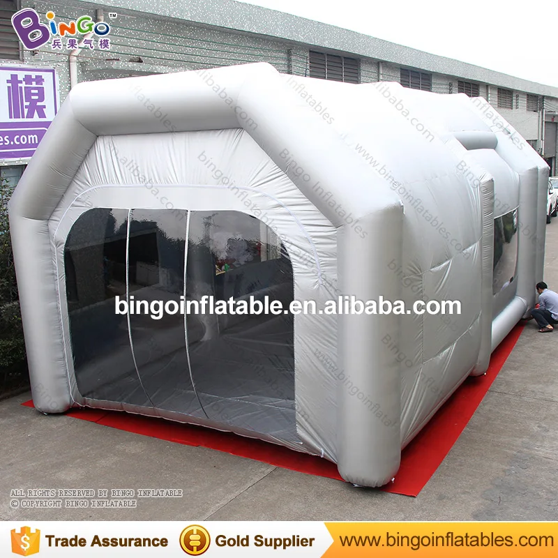  30*17*13.5feet vehicle inflatable spray paint booth tent with filtering system toy tent
