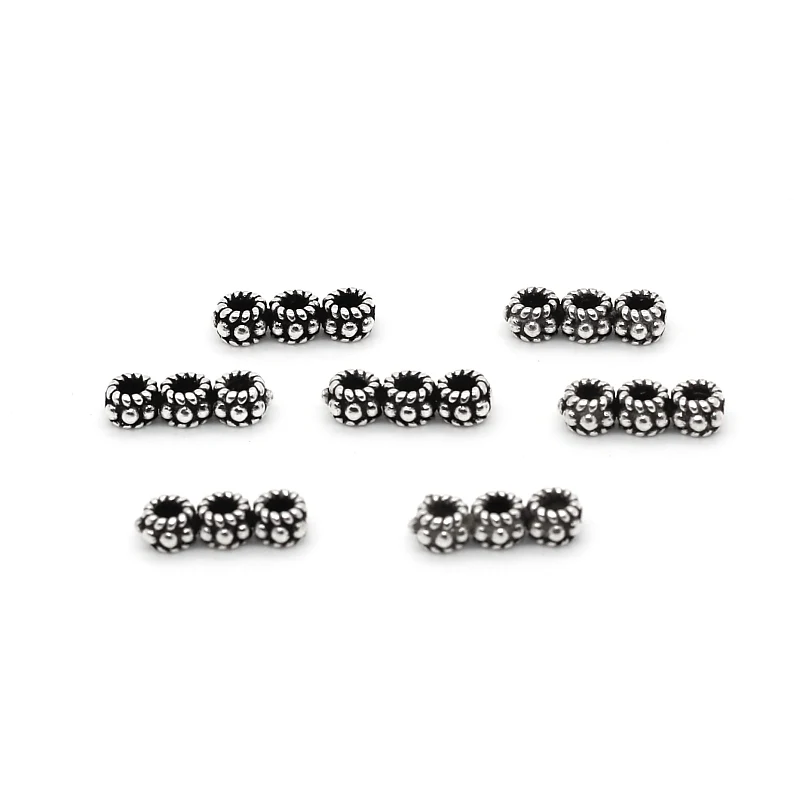 

925 Sterling Silver Spacer Charms Beads for Jewelry Making DIY Necklace 925 Silver Jewelry Multi Strands Separator Jewelery