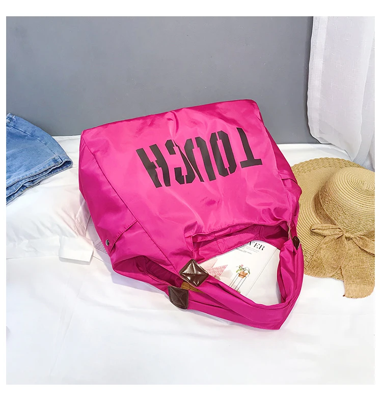 Большая сумка на плечо Большая вместительная нейлоновая водонепроницаемая сумка для отдыха или путешествий для Женщин Легкая практичная новая посылка