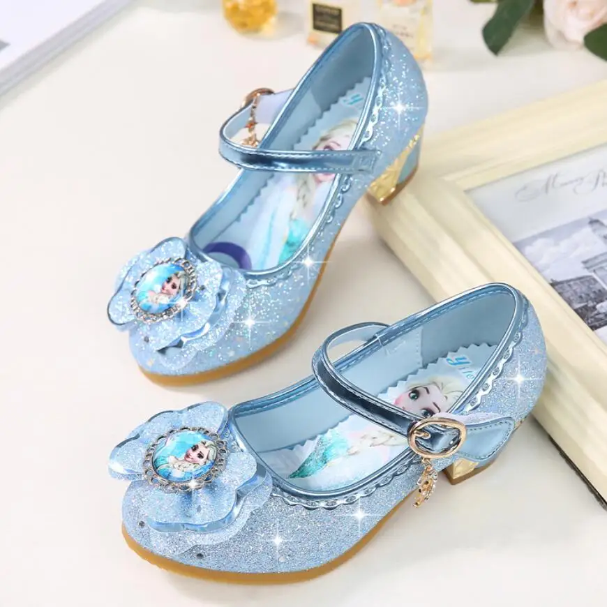 KKABBYII Girls Sandals Elsa Princess Shoes Elegant Dance Party Wedding ...