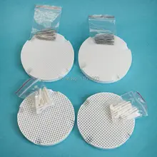 4pcs Dental lab honeycomb firing tray Ceramic Honeycomb Firing tray dental material delian dental bonding ultra fast tray adhesive with brush bottle impression material dental silicone product